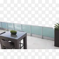 清晰阳台休闲玻璃护栏实物-空若网 清晰阳台休闲玻璃护栏实物-空若网