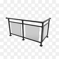 立体阳台方形玻璃栏杆实物-空若网 立体阳台方形玻璃栏杆实物-空若网