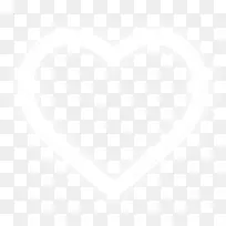 手绘白色爱心-空若网 手绘白色爱心-空若网