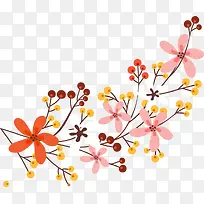 手绘多彩花朵-空若网 手绘多彩花朵-空若网