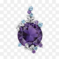 施华洛世奇首饰紫色珠宝链坠-空若网 施华洛世奇首饰紫色珠宝链坠-空若网