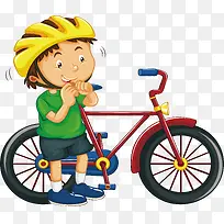 戴安全帽的男孩-空若网 戴安全帽的男孩-空若网