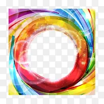 彩色圆形边框-空若网 彩色圆形边框-空若网