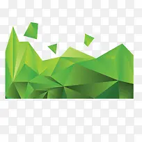 抽象绿色几何边框-空若网 抽象绿色几何边框-空若网