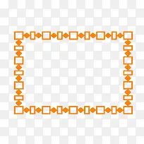 橙色矩形装饰边框-空若网 橙色矩形装饰边框-空若网