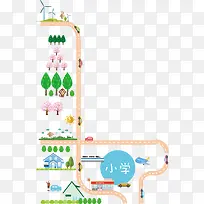 道路树木生活海报背景-空若网 道路树木生活海报背景-空若网