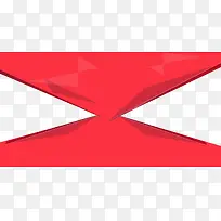 红色3d三角形-空若网 红色3d三角形-空若网
