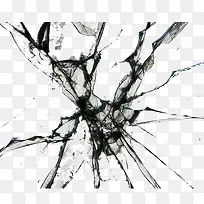 玻璃裂纹-空若网 玻璃裂纹-空若网