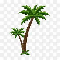 矢量手绘棕树-空若网 矢量手绘棕树-空若网