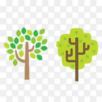 手绘绿色树-空若网 手绘绿色树-空若网