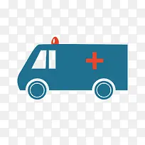 扁平化急救车PNG下载-空若网 扁平化急救车PNG下载-空若网