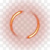 橙色清新火焰圆圈效果元素-空若网 橙色清新火焰圆圈效果元素-空若网