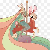 矢量旋转木马-空若网 矢量旋转木马-空若网