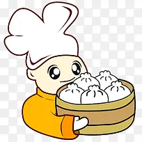 抱着包子的卡通人物-空若网 抱着包子的卡通人物-空若网