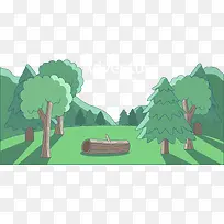 树木树枝树干绿色矢量树木-空若网 树木树枝树干绿色矢量树木-空若网