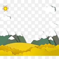 小山插画背景图案-空若网 小山插画背景图案-空若网