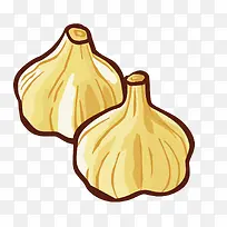 矢量扁平化大蒜-空若网 矢量扁平化大蒜-空若网