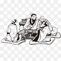 手绘古代图案-空若网 手绘古代图案-空若网