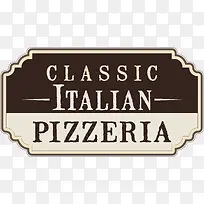 简约披萨标签标牌设计元素-空若网 简约披萨标签标牌设计元素-空若网