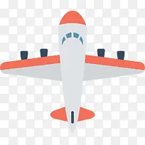 对称矢量卡通扁平风格飞机-空若网 对称矢量卡通扁平风格飞机-空若网