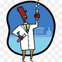 矢量化学科技插画-空若网 矢量化学科技插画-空若网