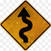 连续转弯标志-空若网 连续转弯标志-空若网