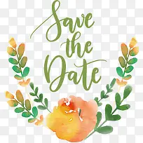 水彩黄花标题框-空若网 水彩黄花标题框-空若网