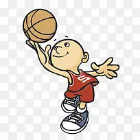 手绘篮球小子-空若网 手绘篮球小子-空若网