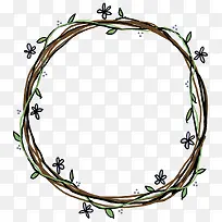 卡通边框图片相框矢量图 手绘藤-空若网 卡通边框图片相框矢量图 手绘藤-空若网