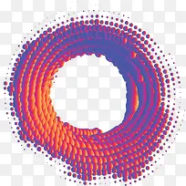 渐变紫色科技波点-空若网 渐变紫色科技波点-空若网