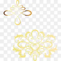 黄色花纹背景PNG矢量元素-空若网 黄色花纹背景PNG矢量元素-空若网