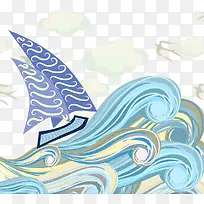 插画浪花-空若网 插画浪花-空若网