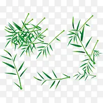竹叶png矢量素材-空若网 竹叶png矢量素材-空若网