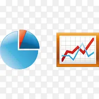 矢量创意设计数据饼形增长趋势图-空若网 矢量创意设计数据饼形增长趋势图-空若网