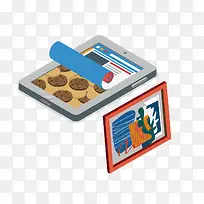 平板电脑矢量素材-空若网 平板电脑矢量素材-空若网