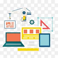 电脑建筑绘图扁平化-空若网 电脑建筑绘图扁平化-空若网