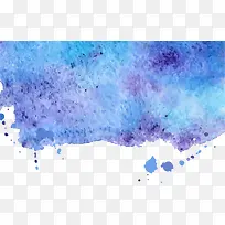 蓝色斑斓水彩颜料-空若网 蓝色斑斓水彩颜料-空若网