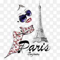 手绘时尚女孩-空若网 手绘时尚女孩-空若网