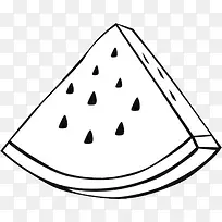 手绘切开的西瓜-空若网 手绘切开的西瓜-空若网