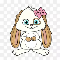 兔卡通可爱剪贴画-水彩画兔-空若网 兔卡通可爱剪贴画-水彩画兔-空若网