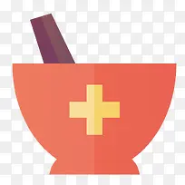 扁平化药碗矢量素材-空若网 扁平化药碗矢量素材-空若网
