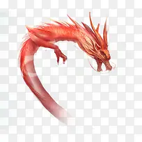 橙色大气巨龙装饰图案-空若网 橙色大气巨龙装饰图案-空若网