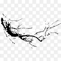 黑色中国风树木树枝-空若网 黑色中国风树木树枝-空若网
