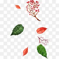 手绘树叶-空若网 手绘树叶-空若网