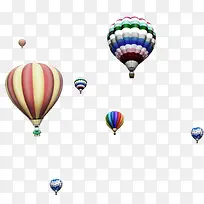 漂浮热气球免抠素材-空若网 漂浮热气球免抠素材-空若网