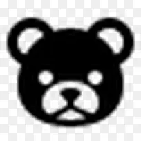 泰迪熊简单的黑色iphonemini图标-空若网 泰迪熊简单的黑色iphonemini图标-空若网