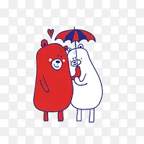 爱情卡通可爱小动物装饰爱情动物-空若网 爱情卡通可爱小动物装饰爱情动物-空若网