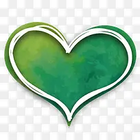 水墨情人节爱心元素-空若网 水墨情人节爱心元素-空若网