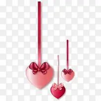 情人节粉色爱心挂饰-空若网 情人节粉色爱心挂饰-空若网