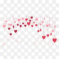 情人节红色爱心装饰-空若网 情人节红色爱心装饰-空若网